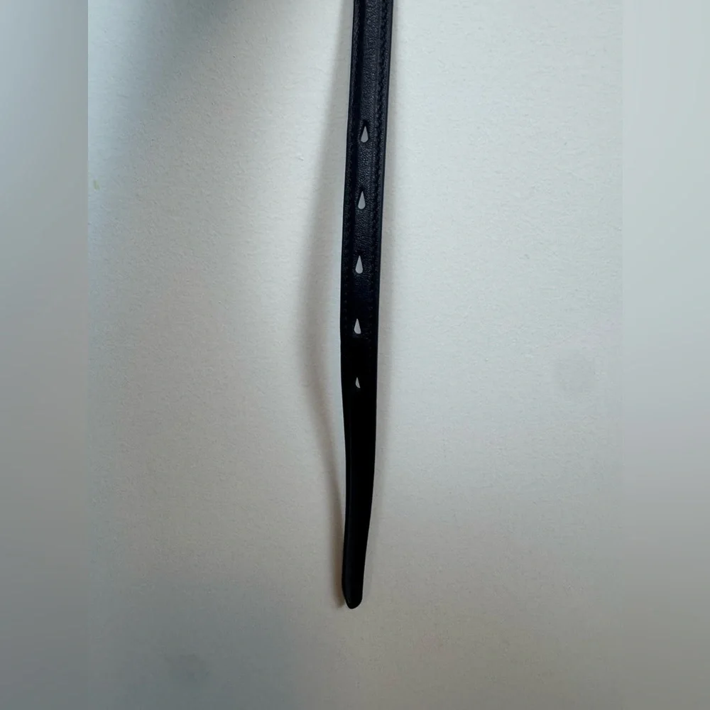 Alexander Wang Black Leather Skinny Belt from the CEO Collection